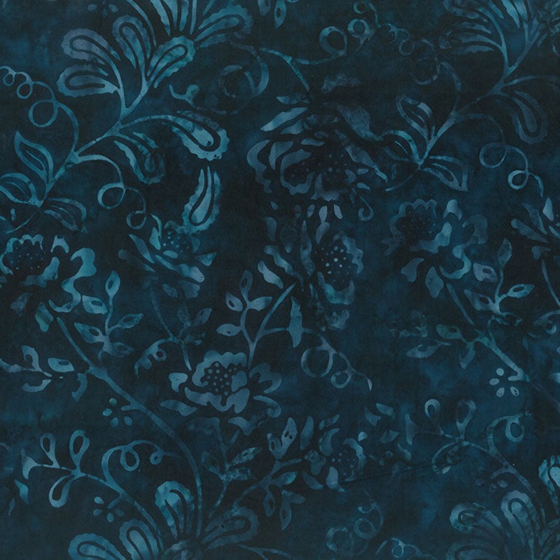 Garden Spirit Batik 83180-49 Midnight Floral Spray
