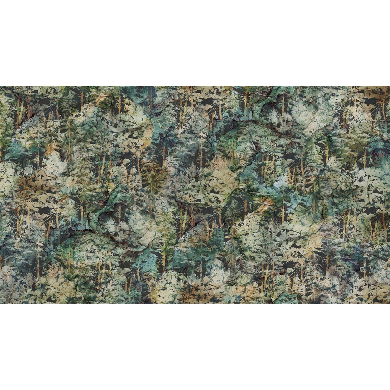 Lone Wolf DP27185-66 Teal Multi Trees