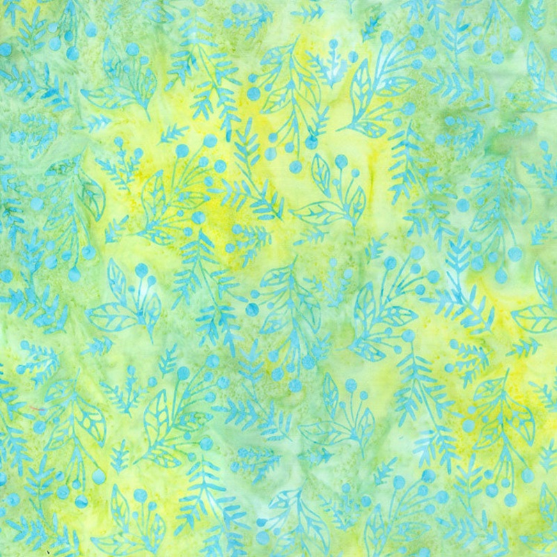 Whirlpool Batik 83204-710 Lime Twist Leaves & Berries