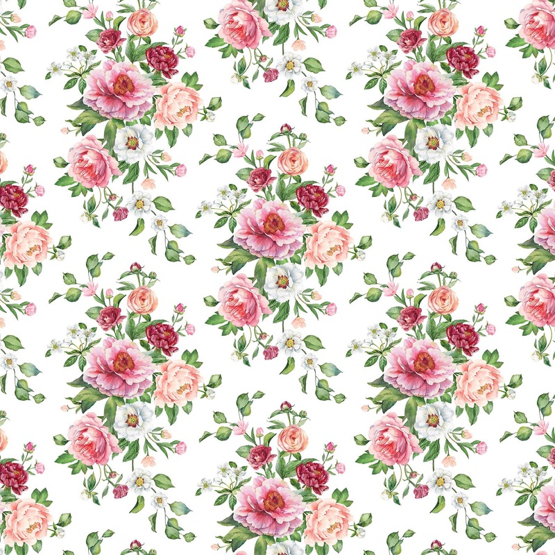 Blush SP25618-10 Floral Bouquet White Multi