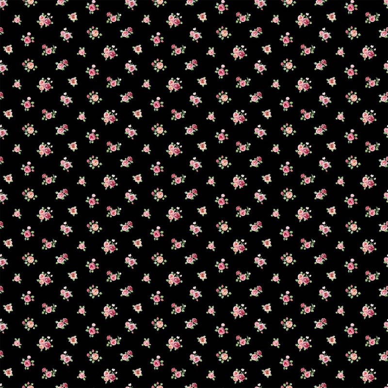 Blush SP25620-99 Mini Floral Spot Black
