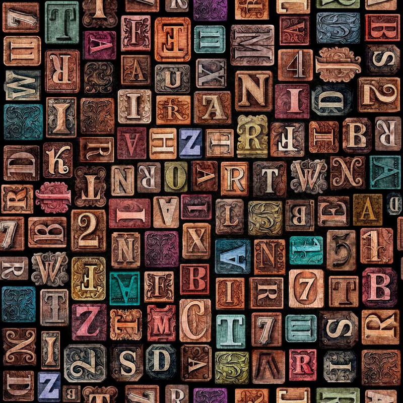 Bookworm 30451-X Multi Letter Blocks