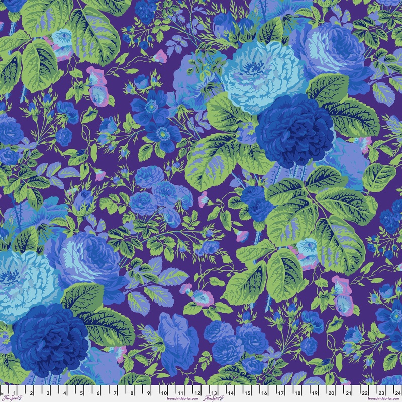 Gradi Floral 108" Cotton Sateen QBPJ005.PURPLE