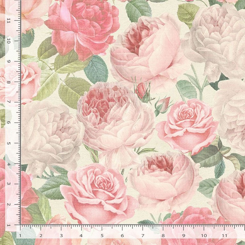 Jardin ROSE-CD2561 CREAM Packed Roses