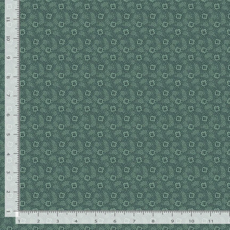 Jardin ROSE-CD2568 GREEN  Stamped Mini Florals