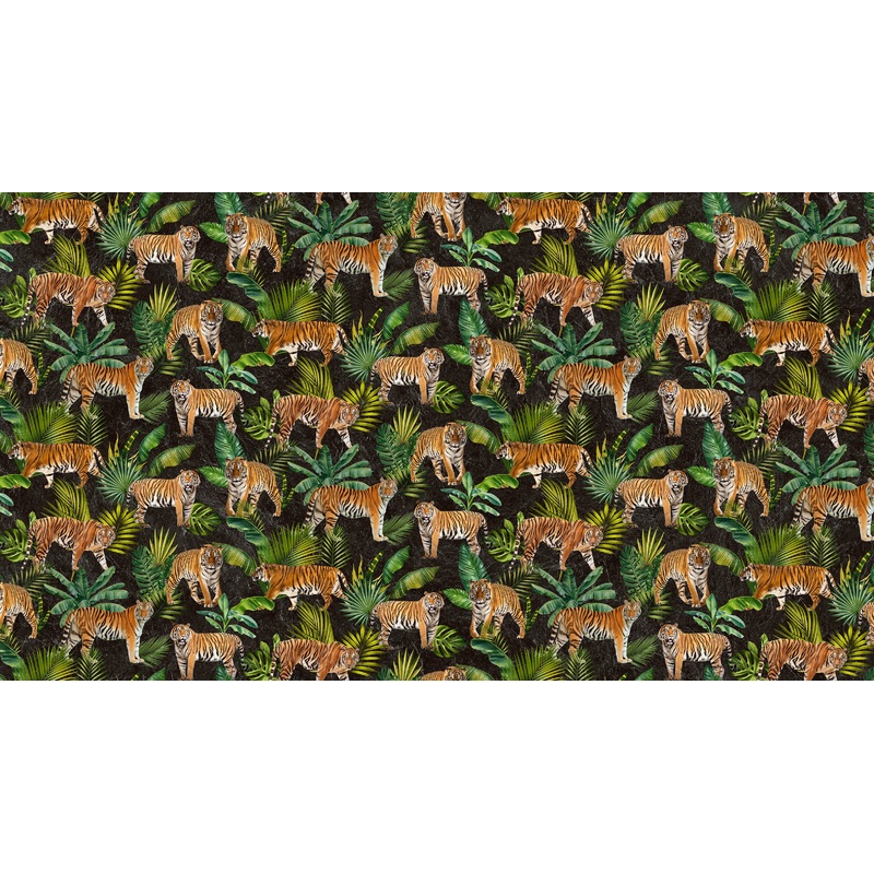 Jungle Queen DP25520-99 Tigers Black Multi