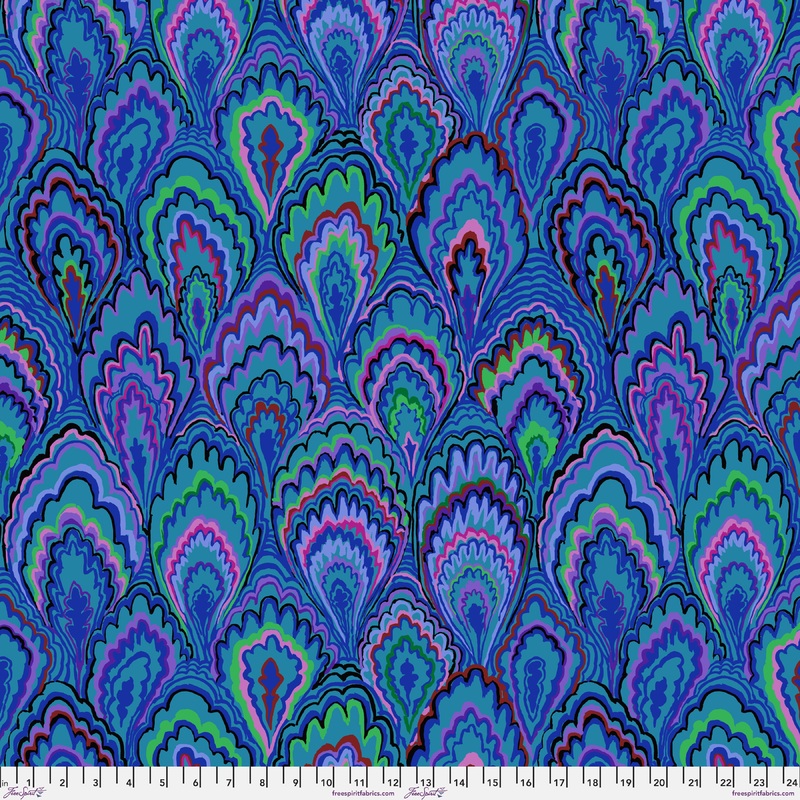Marble Scallops PWGP207.BLUE