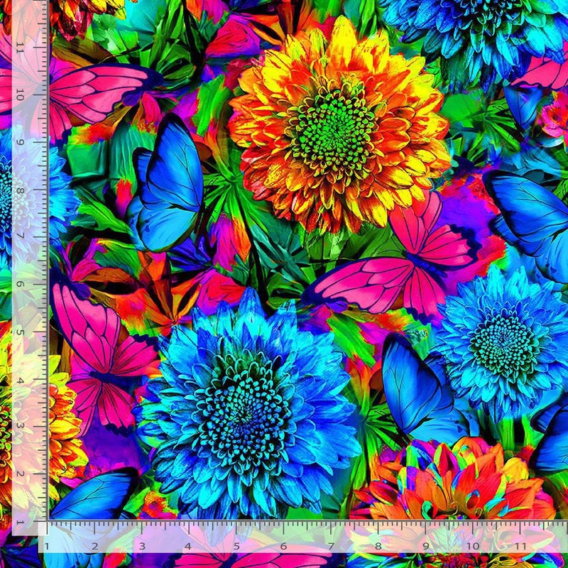 Nature's Glow NATURE-CD2151 MULTI Bright Flowers & Butterflies