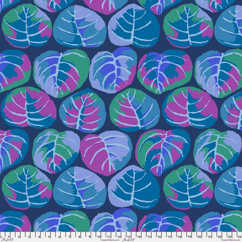 Palm Leaves PWGP208.BLUE