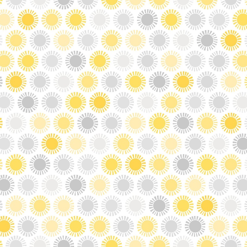 Playtime Flannel MASF10455-SK Yellow/Grey Sun