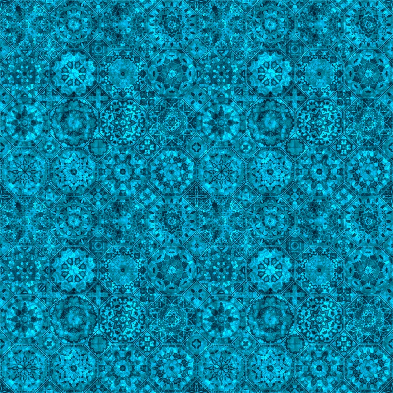 Quilt Room Kitties 30382-Q Mediterranean Packed Medallion