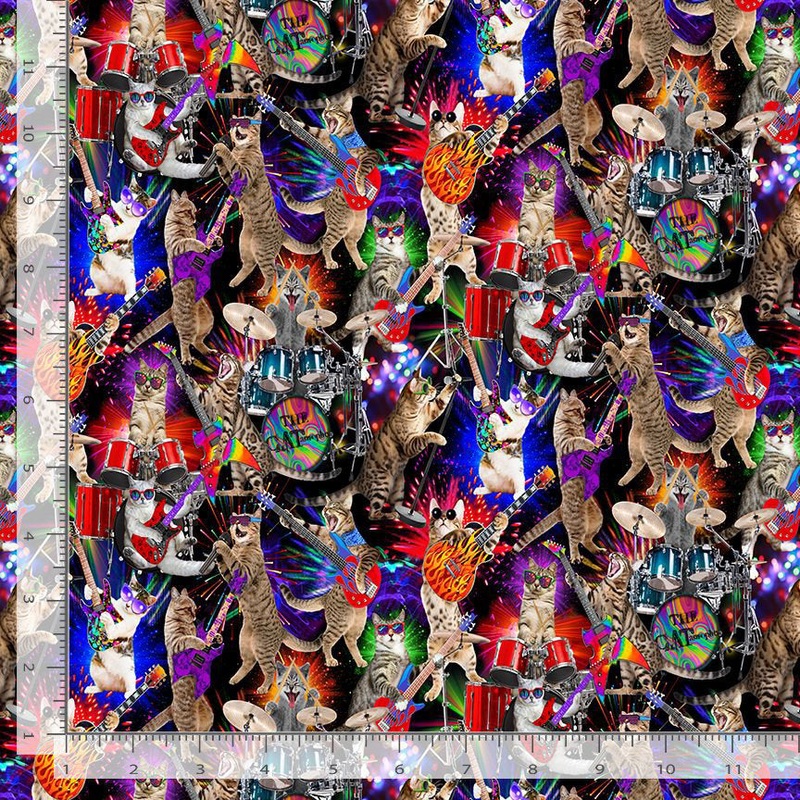 I'm With the Band CAT-CD3398 MULTI Rocker Cats