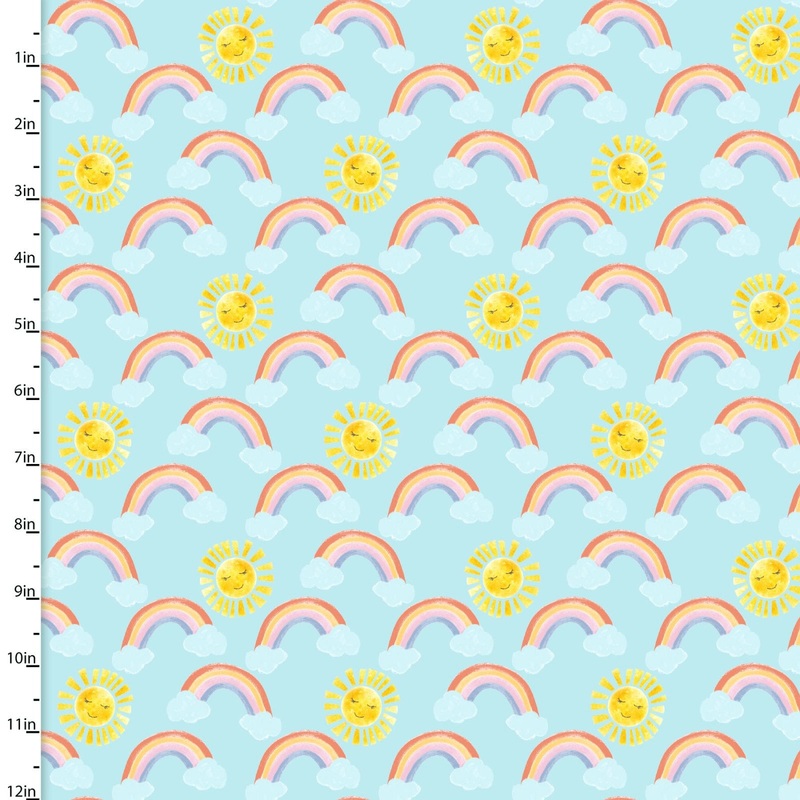 Pixie Dust Flannel 22185-BLU-FLN-D Rise and Shine