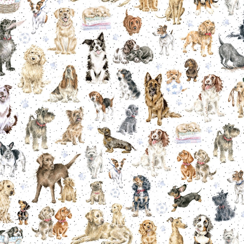 Whiskers & Paws MAS10415-W Directional Dogs White