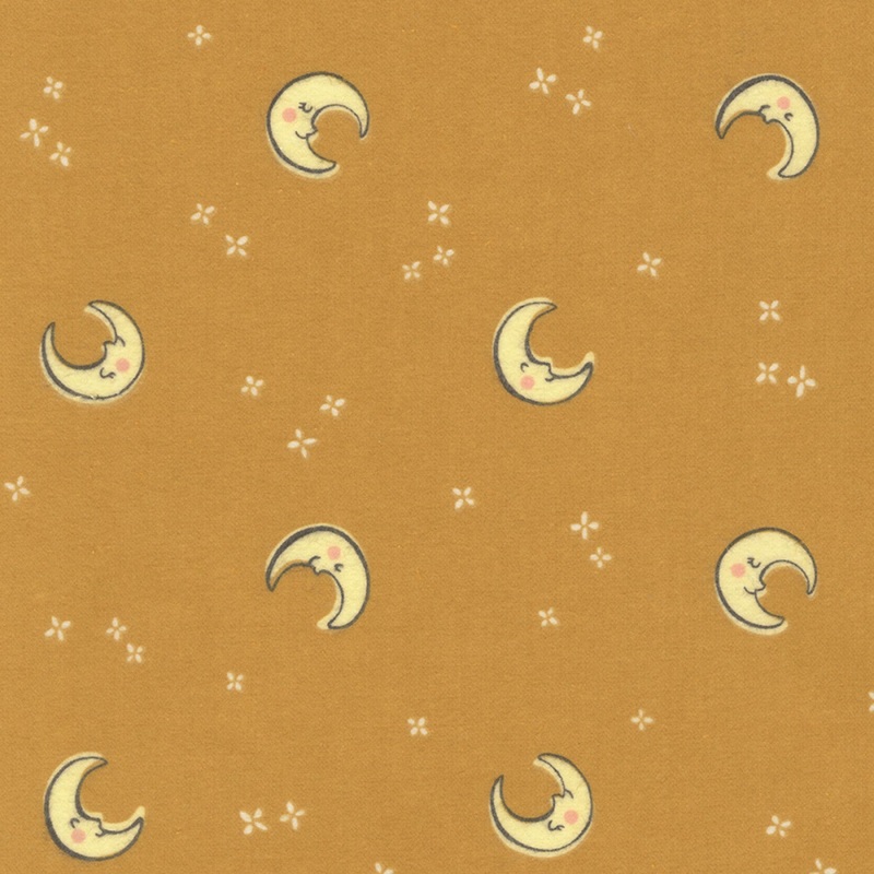 Cozy Cotton Flannel - Over the Moon SRKF-21892-479 Acorn