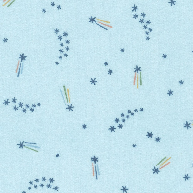 Cozy Cotton Flannel - Over the Moon SRKF-21896-63 Sky