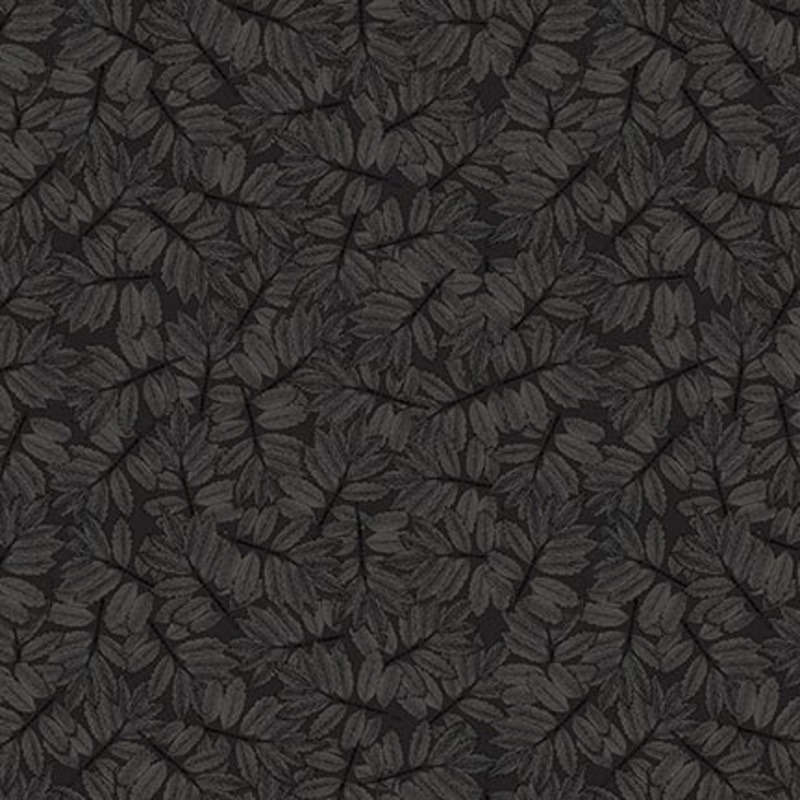 Nature's Whisper 3530-99 Black Allover Leaf