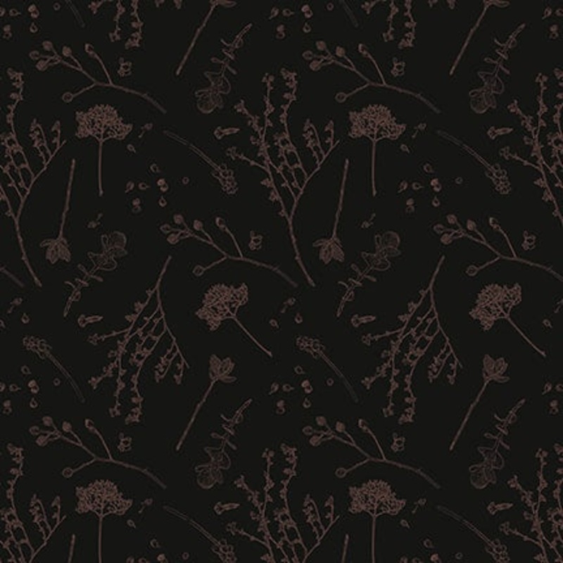 Nature's Whisper 3531-99 Black Tossed Stemmed Flowers