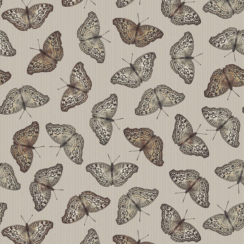 Nature's Whisper 3532-90 Gray Butterflies
