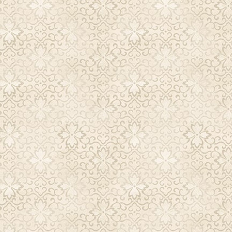 Purely Neutral 3510-41 Ivory Floral Scroll